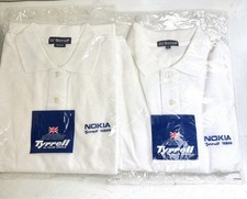 VINTAGE 1995 TYRELL YAMAHA F1 RACE PIT CREW POLO SHIRT FORMULA ONE OLDSTOCK