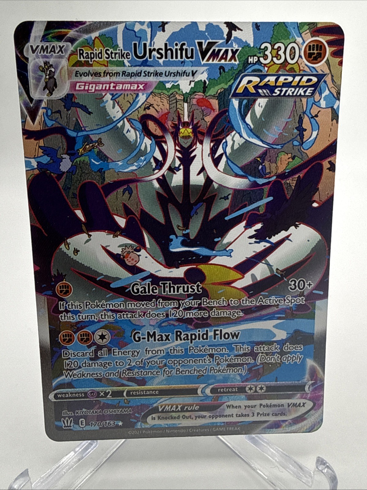 Rapid Strike Urshifu VMAX 170/163 Battle Styles Holo Near Mint Alternate Art