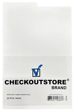 COS White Plastic Comic Book Tall Divider (7.25 x 11.25)