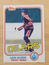 1981-82 Topps Jari Kurri Rookie Card #18 RC Oilers. rookie card picture