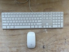 Apple Magic Mouse A1657with Wired Keyboard A1243
