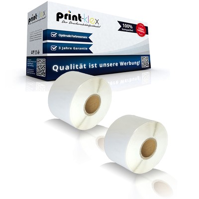 2x Beschriftungs Etiketten Rollen für Dymo 99019 Ordner Label- Drucker Pro Serie