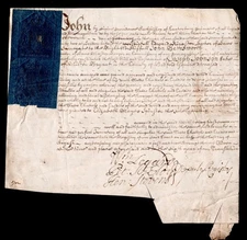 1742 Prerogative Court of Canterbury Probate Grant to Johnson, Milton Bryant