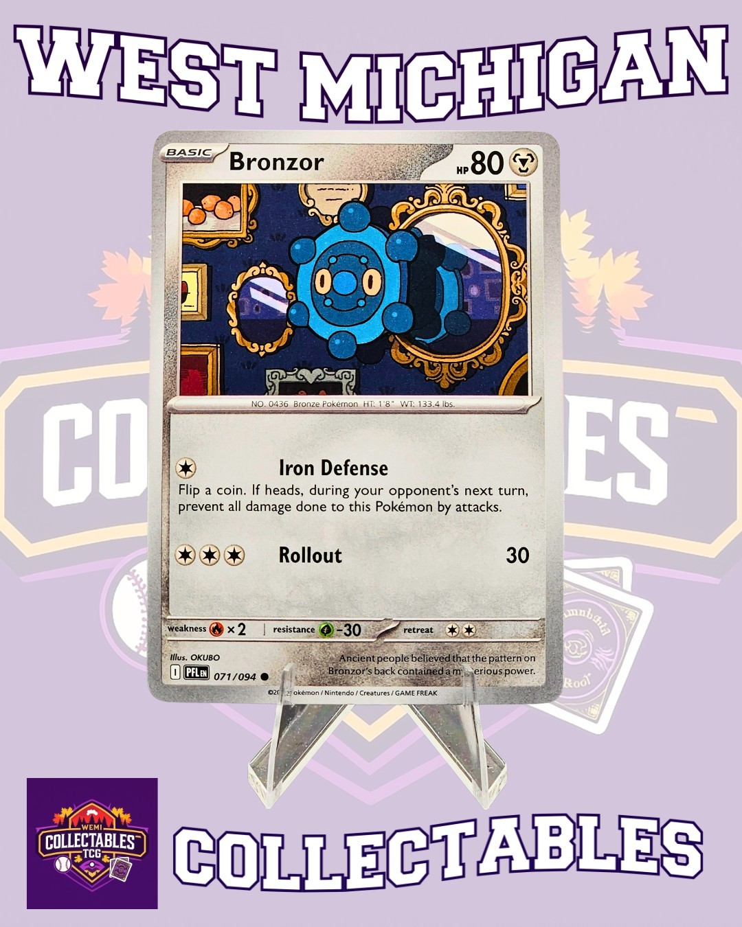 Bronzor 071/094 Me02: Phantasmal Flames Regular - Pokemon TCG NM