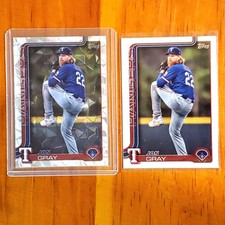 2025 Topps Series 1 Jon Gray Silver Diamante SP Foil # 62 + Base Card Sharp Pair