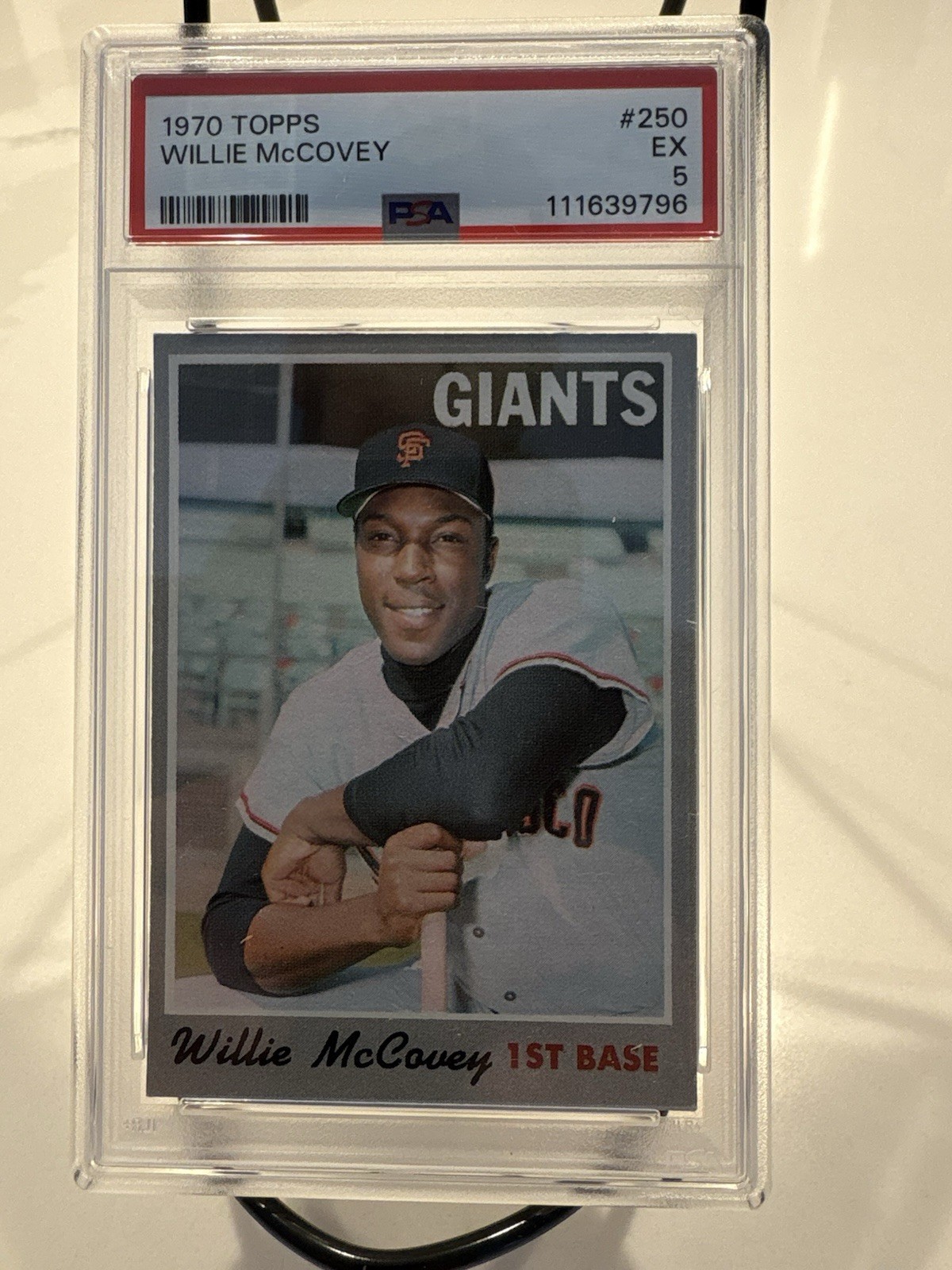 1970 Topps - Willie McCovey #250 PSA 5 EX San Francisco Giants HOF