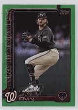 2025 Topps Series 1 Green Rainbow 37/99 Jake Irvin #197 0wp8