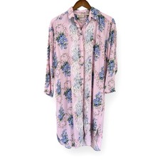 Vintage Victoria's Secret Gold Label Pink Floral Nightie Sleep Dress S Coquette