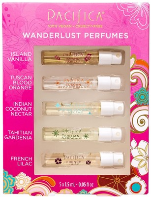 Pacifica Beauty, Wanderlust Spray Perfume Trial Set, 0.05 Fl Oz (Pack of 5) 