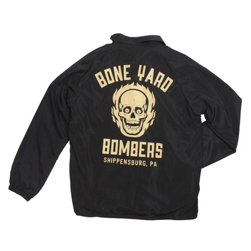 NEW Creepy Co. Beistle BONEYARD BOMBERS Button Up Snap JACKET XS Extra Small xs - product listing photo