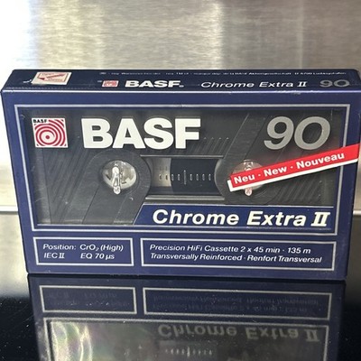 New Cassette BASF Chrome Extra II 90 ,IEC II High Position NIB Vintage Rare
