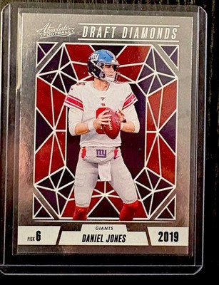 2024 Absolute Football Draft Diamonds   Daniel Jones #DD-DJS Giants