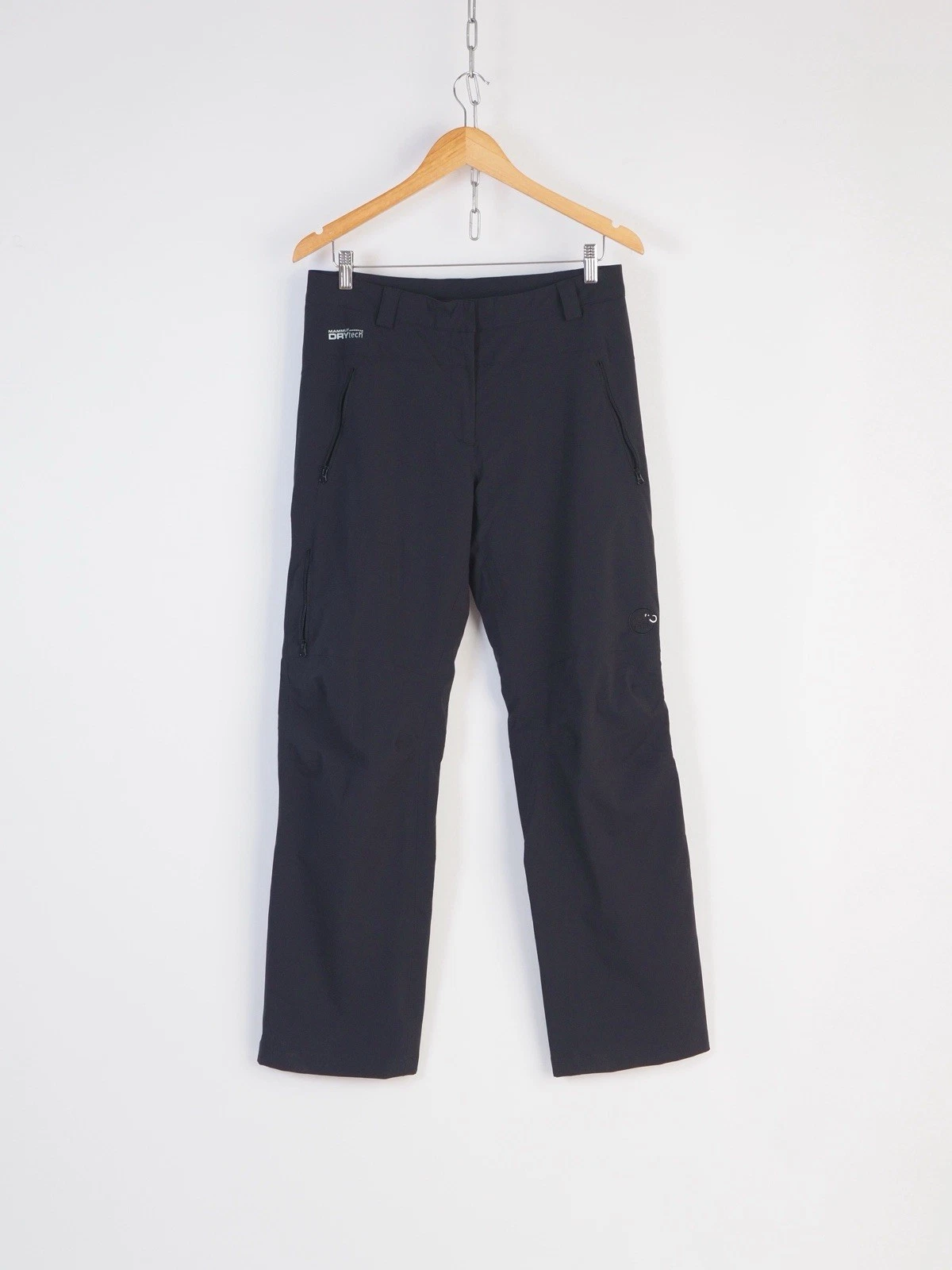 Mammut DryTech Pants Men Size L EU 40 Black Outdoor Hiking Waterproof Trousers