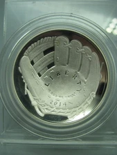 2014 National Baseball Hall of Fame Proof Silver Dollar