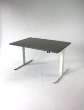 Herman Miller Nevi | Electronically Height adjustable Desk | Onyx Grey