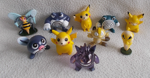 Bundle of 10 x Vintage Pokemon Tomy C.G.T.S.J Figures : Gengar, Meowth, Pikachu - Picture 2 of 2