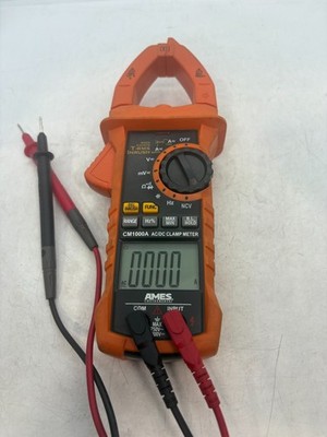 Ames AC / DC Digital Clamp Meter CM1000A T-RMS INRUSH FAST FREE SHIPPING c