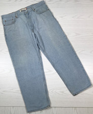 Vintage Y2K Levis Jeans Mens 40x30 550 Relaxed Fit Blue 100 Cotton High Rise