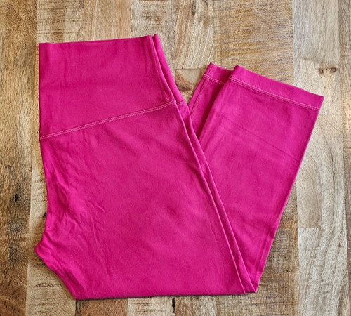 Lululemon Align High Rise Crop 21" Star Ruby Sz 12 EUC