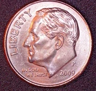 2009-P Roosevelt Dime 10c Semi Key Date Brilliant Uncirculated Philadelphia c