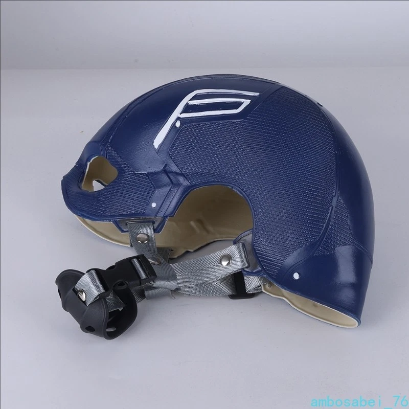 Captain America Blue EVA Foam Helmet Cosplay Halloween Prop Marvel Collectible - Image 4 of 4