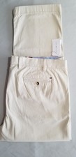 TOMMY HILFIGER Men Custom Fit Flat Cotton Chino Pants - 40x30 Stone Khaki 086786