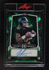 2025 Leaf Metal Sports Heroes Green Crystals 3/9 JuJu Lewis Ju #BA-JL2 Auto 10yl