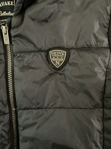 Nukutavake Boys Collection Black Quilted Full Zip Hooded Fleece Lined Jacket 14 - Picture 2 of 9