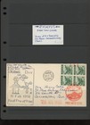 Ryukyu Japan stamp 1951 FDC Arbor Day BLK4 #15 plus strip of 6 on rear  (mb34 — photo 1