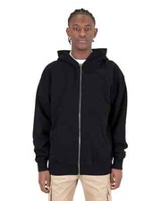 Shaka Wear Men  s Garmemt Dye Double Zipper Hoodie Jacket