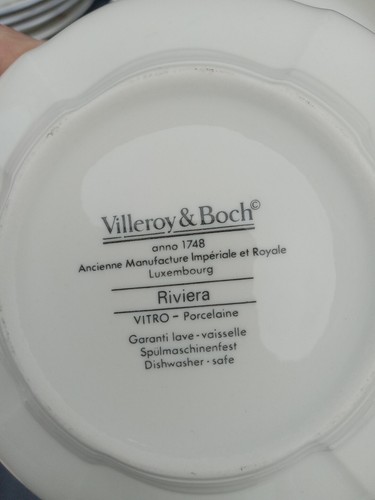 46 piezas. Platos Villeroy & Boch Riviera para cena ensalada tazón natillas para servir - Imagen 18 de 18
