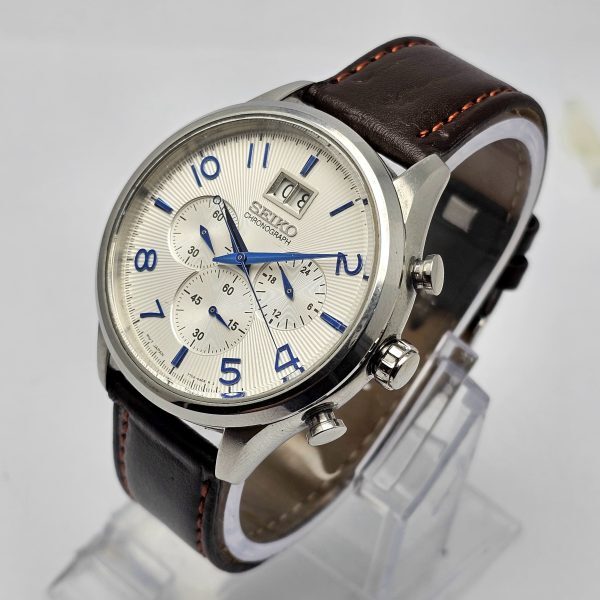 ラブストーン　7連 Seiko Chronograph 7T04-0AE0 Quartz Men's Watch | eBay