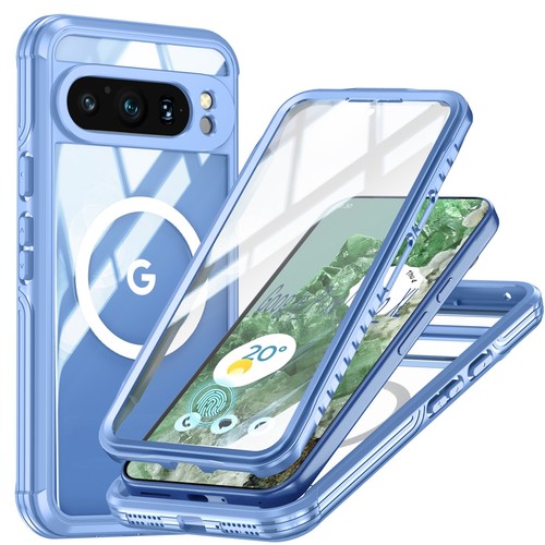Custodia completa antiurto per Google Pixel 9 Pro XL 8 Pro Mag Safe Screen Cover - Foto 9 di 28