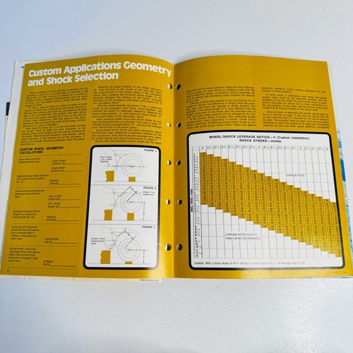 S&W Engineered Products Shock Selection Program Handbook California 1979 RARE - Picture 7 of 10