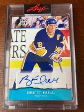 2022 Leaf Pro Set Brett Hull Auto 13/49 Autograph