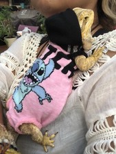 STITCH PRINTS 5 XLRG SLEEVELESS BODY HOODY HANDMADE SHIRT 4 BEARDED DRAGON