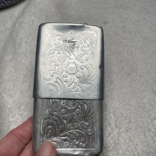 Estuche de cigarrillos de metal vintage - Imagen 5 de 7