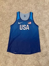 Size Small - Nike Pro Elite 2016 Olympics Team USA PE Track Blue Womens Singlet