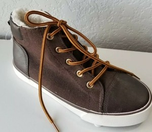 fuzzy lace up boots