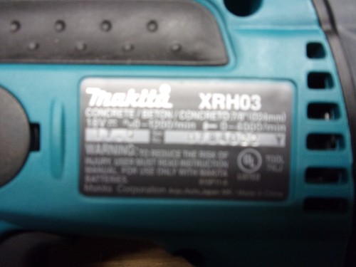 MARTILLO COMBINADO MAKITA 18V CON PILAS 2-5AH, BOLSA, ASA, ETC. # XRHO3Z - Imagen 7 de 8