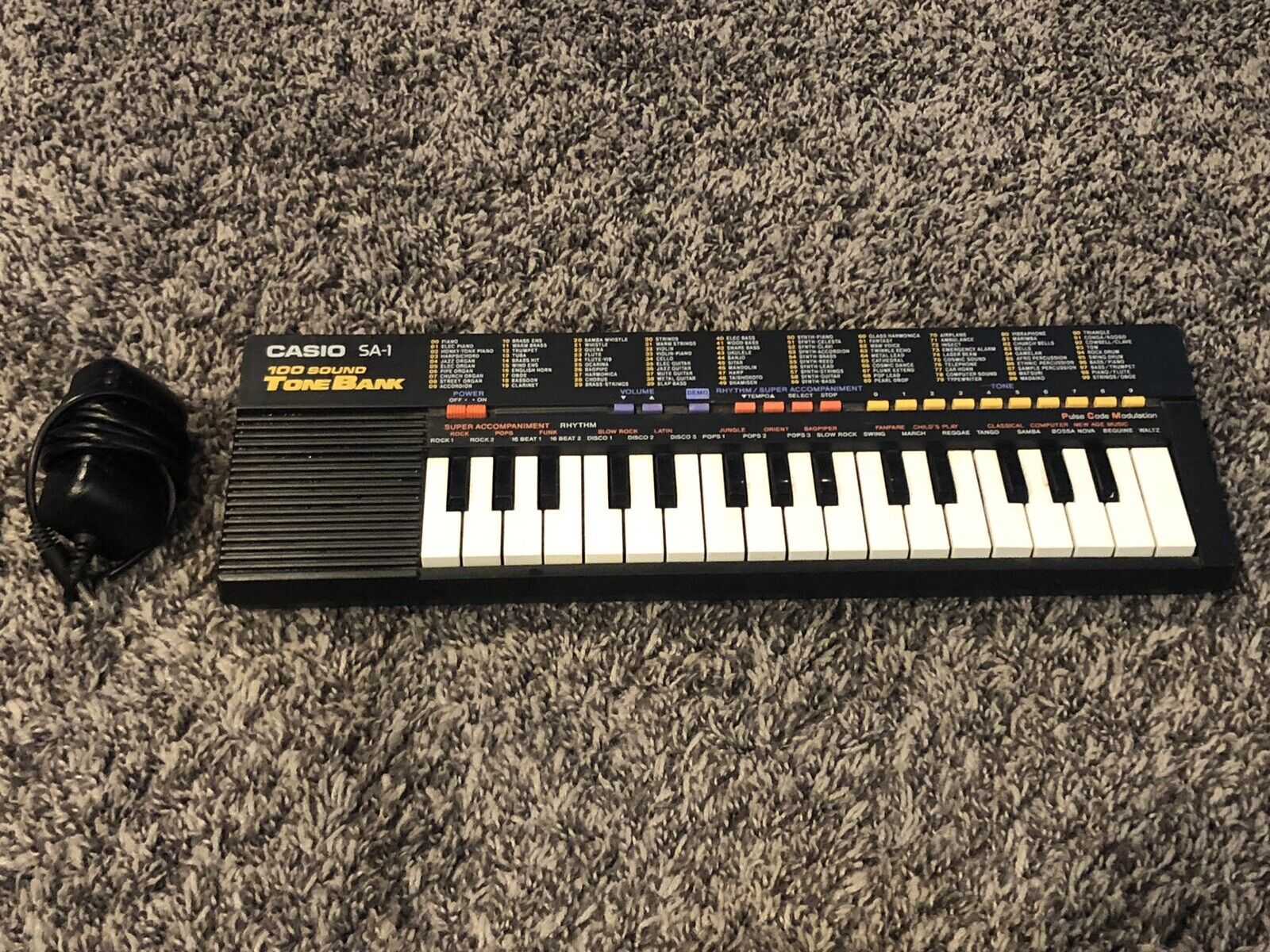 Ride hobby strøm VINTAGE 1989 CASIO SA-1 100 SOUND TONE BANK ELECTRONIC KEYBOARD WORKS! |  eBay