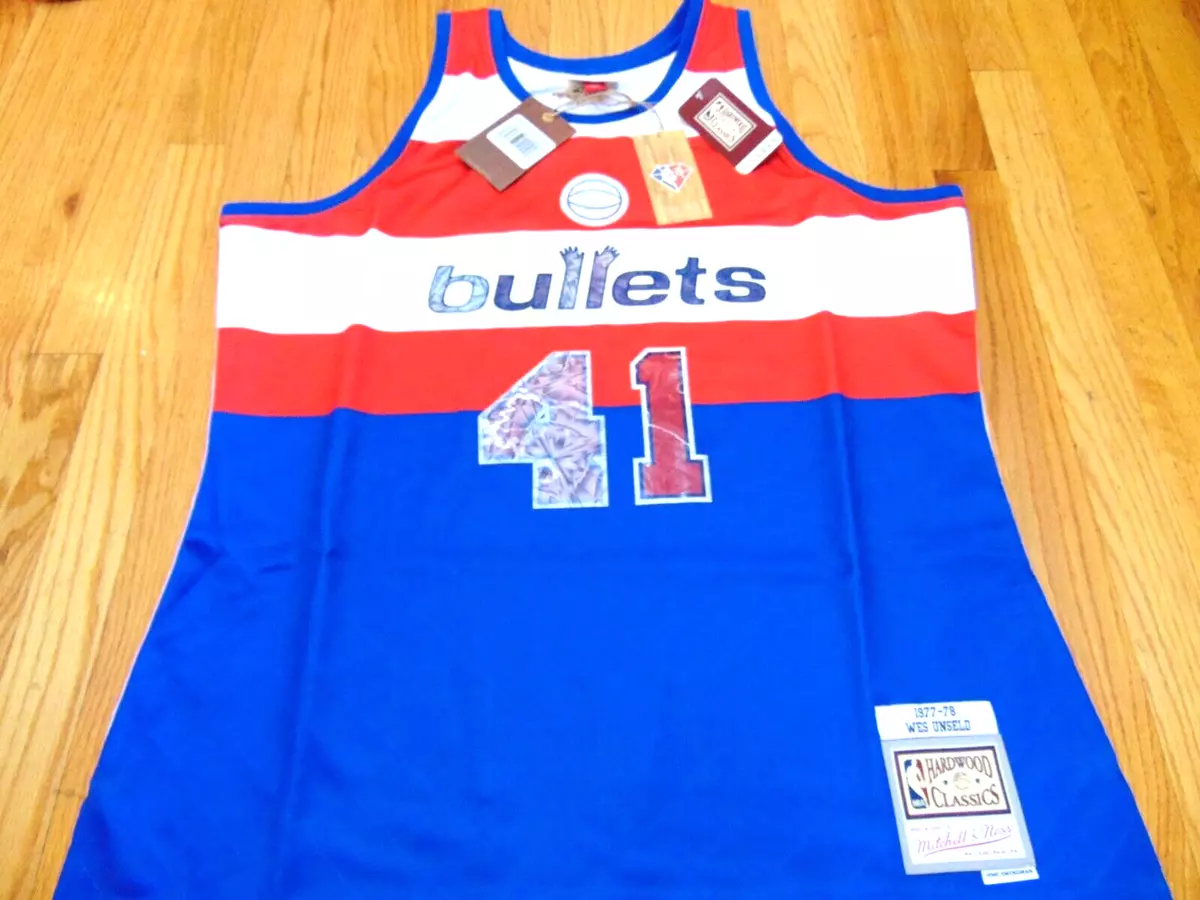 MITCHELL NESS NBA HWC WASHINGTON BULLETS WES UNSELD 75TH