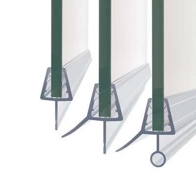 BOROMAL 2x Duschtürdichtung 6mm Duschdichtung Magnet 90 Duschtür Dichtung Dusch lippe