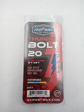 Fast Wax Thunder Bolt 20 High Speed Hydrocarbon Race Ski Wax 80g
