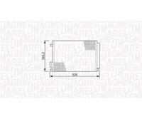 Kondensator, Klimaanlage Magneti Marelli 350203497000