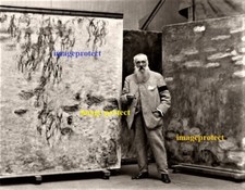 Claud Monet, in his art studio at Giverny, France 1923