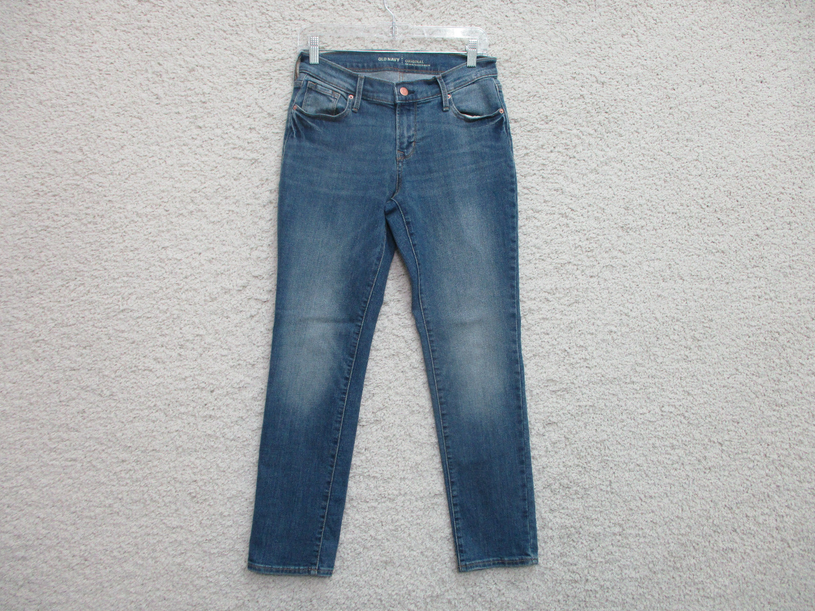 Old Navy Jeans 2 Womens Regular Size Blue Denim Original Mid Rise Casual Dark A1