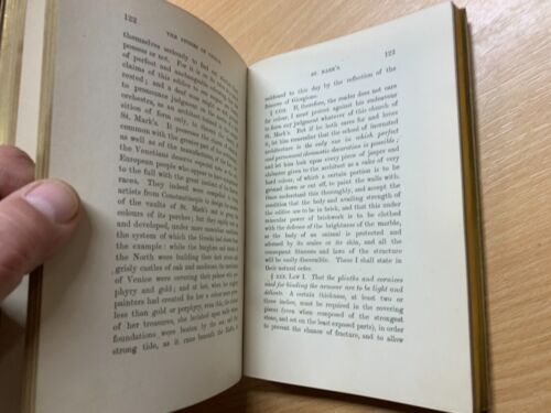 *RARE* 1894 "LES PIERRES DE VENISE" TOMES 1 & 2 LIVRES ANTIQUES EN CUIR (P6) - Picture 12 of 23
