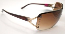Foster Grant GOLD  BROWN W/RHINESTONES Maxblock SUNGLASSES New 100 UV VERA