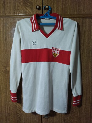 VfB Stuttgart FC Erima Match Football Shirt #4 Home 1978/1979/1980 Men Size S